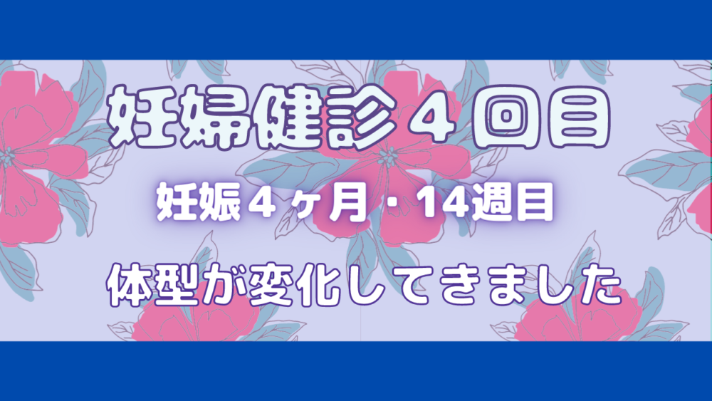 体重は変わらないのに体型が変わる 妊婦健診４回目 妊娠４ヶ月 14週目 せんろさんのお出かけブログ